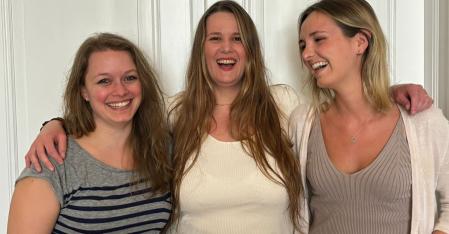 Tre collaboratrici del team Au pair