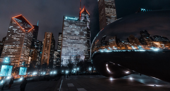 vista sullo skyline di Chicago
